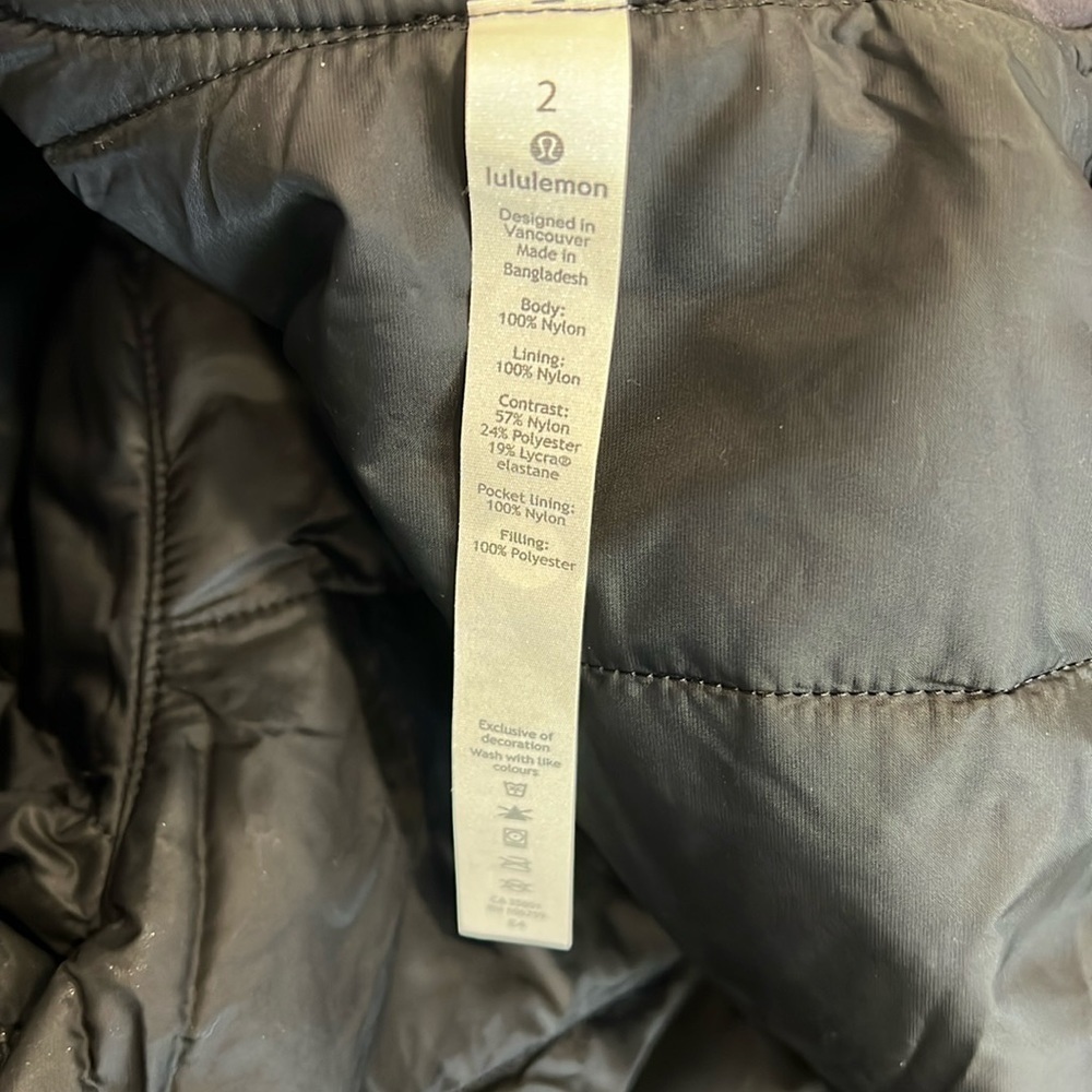 Lululemon Black Non-Stop Reversible Bomber Jacket Size 2 - Picture 10 of 13
